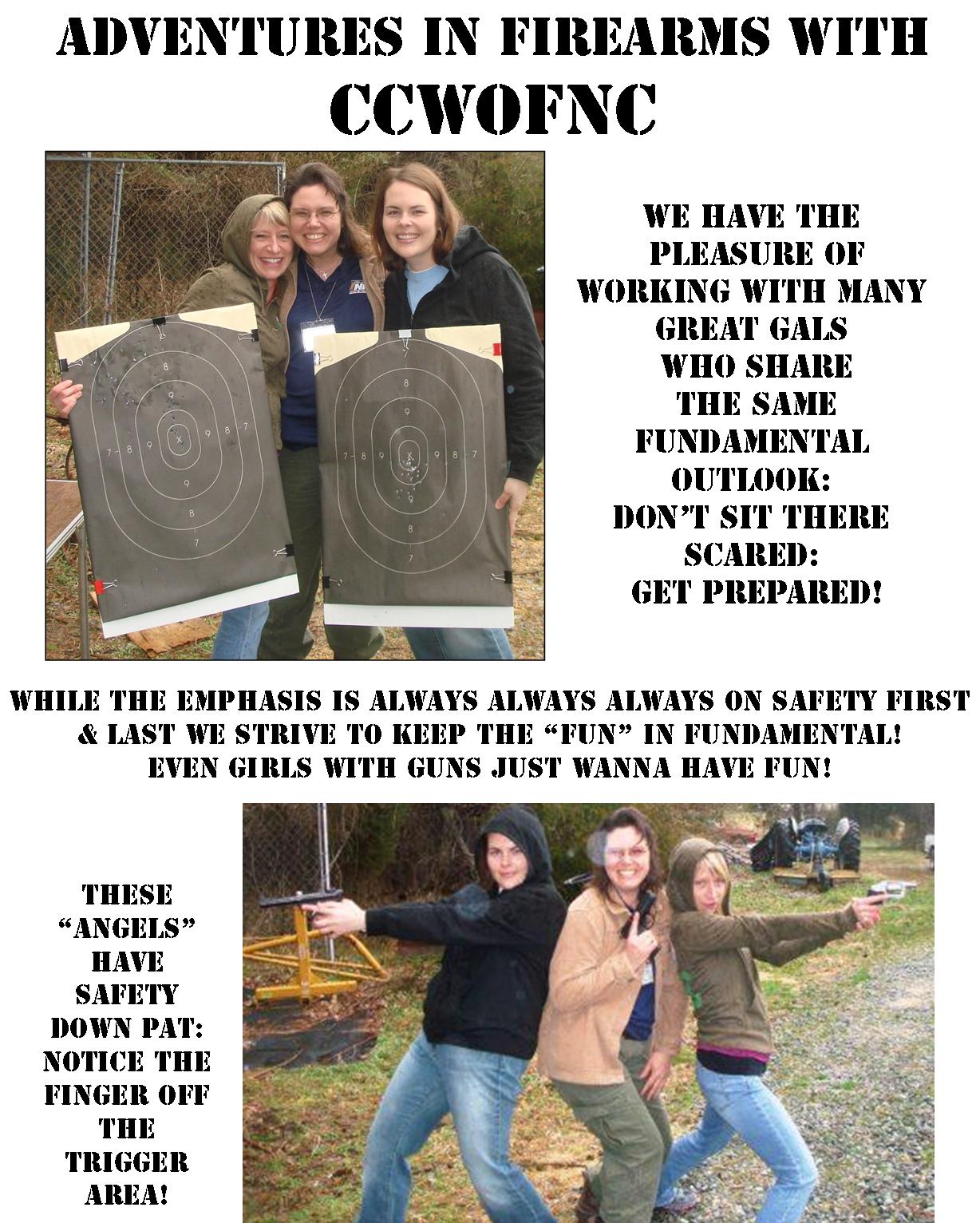 Adventures in Firearms With CCWOFNC 2010!