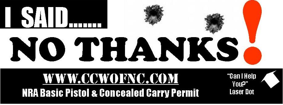 I Said No Thanks! New Bumper Sticker...Order Yours Now! 